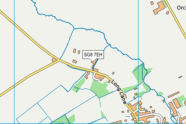 SG8 7EH map - OS VectorMap District (Ordnance Survey) SG8 7EH map - OS VectorMap District (Ordnance Survey)