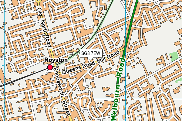 SG8 7EW map - OS VectorMap District (Ordnance Survey) SG8 7EW map - OS VectorMap District (Ordnance Survey)