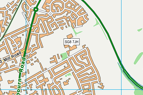 SG8 7JH map - OS VectorMap District (Ordnance Survey) SG8 7JH map - OS VectorMap District (Ordnance Survey)