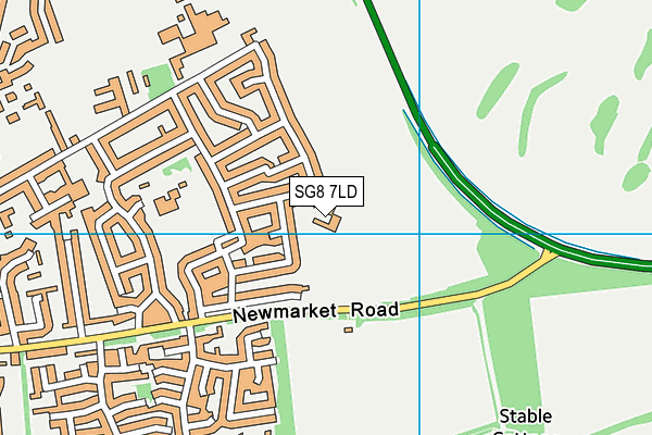 SG8 7LD map - OS VectorMap District (Ordnance Survey) SG8 7LD map - OS VectorMap District (Ordnance Survey)