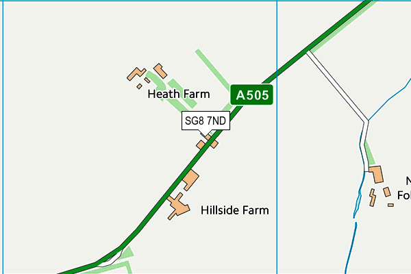 SG8 7ND map - OS VectorMap District (Ordnance Survey) SG8 7ND map - OS VectorMap District (Ordnance Survey)
