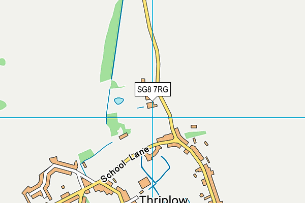 SG8 7RG map - OS VectorMap District (Ordnance Survey) SG8 7RG map - OS VectorMap District (Ordnance Survey)