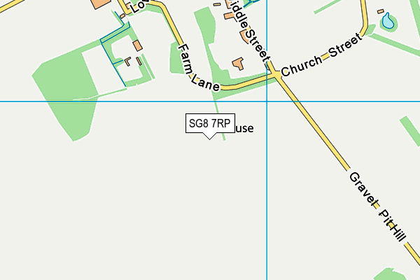 SG8 7RP map - OS VectorMap District (Ordnance Survey) SG8 7RP map - OS VectorMap District (Ordnance Survey)