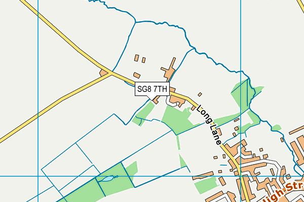 SG8 7TH map - OS VectorMap District (Ordnance Survey) SG8 7TH map - OS VectorMap District (Ordnance Survey)