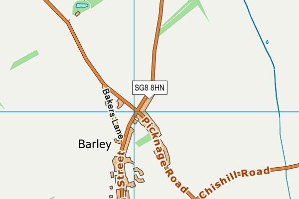 SG8 8HN map - OS VectorMap District (Ordnance Survey) SG8 8HN map - OS VectorMap District (Ordnance Survey)