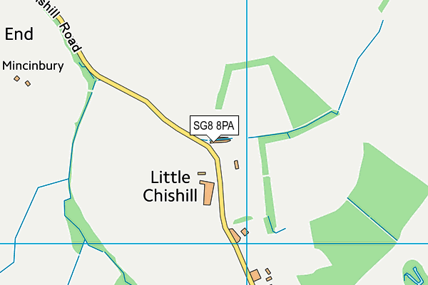 SG8 8PA map - OS VectorMap District (Ordnance Survey)