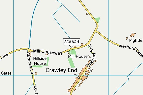 SG8 8QH map - OS VectorMap District (Ordnance Survey)