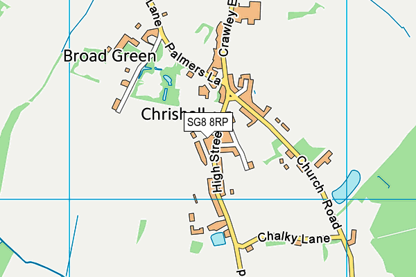 SG8 8RP map - OS VectorMap District (Ordnance Survey) SG8 8RP map - OS VectorMap District (Ordnance Survey)