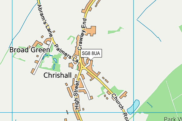 SG8 8UA map - OS VectorMap District (Ordnance Survey) SG8 8UA map - OS VectorMap District (Ordnance Survey)