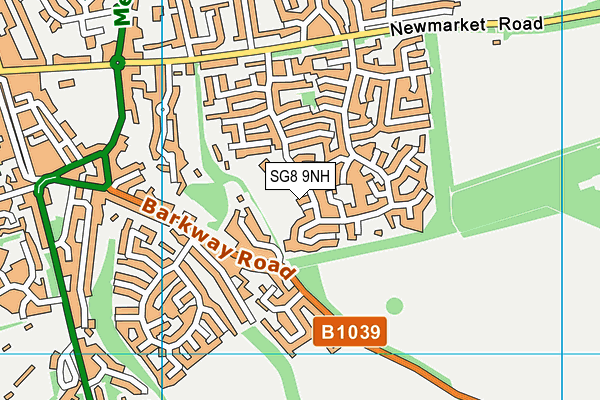 SG8 9NH map - OS VectorMap District (Ordnance Survey) SG8 9NH map - OS VectorMap District (Ordnance Survey)