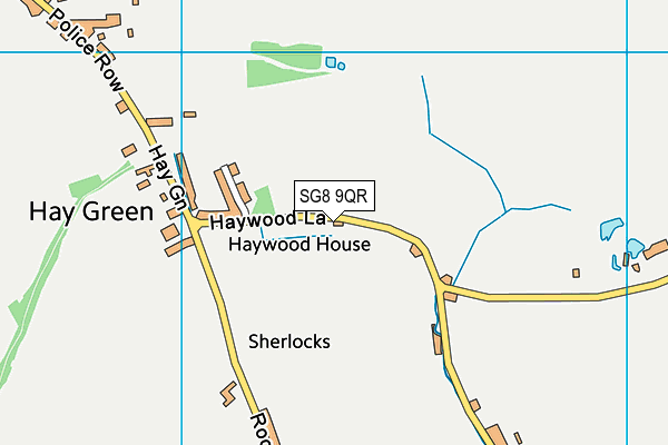 SG8 9QR map - OS VectorMap District (Ordnance Survey) SG8 9QR map - OS VectorMap District (Ordnance Survey)
