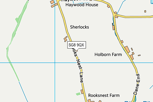 SG8 9QX map - OS VectorMap District (Ordnance Survey) SG8 9QX map - OS VectorMap District (Ordnance Survey)