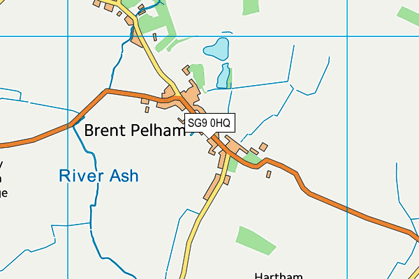 SG9 0HQ map - OS VectorMap District (Ordnance Survey)