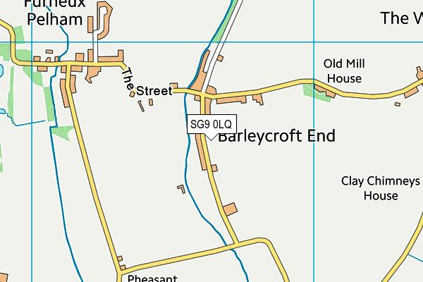 SG9 0LQ map - OS VectorMap District (Ordnance Survey)
