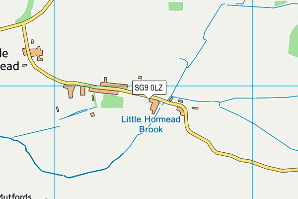 SG9 0LZ map - OS VectorMap District (Ordnance Survey)