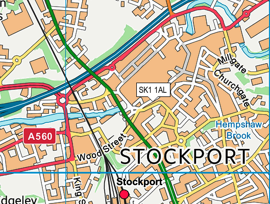 SK1 1AL map - OS VectorMap District (Ordnance Survey) SK1 1AL map - OS VectorMap District (Ordnance Survey)