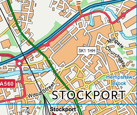 SK1 1HH map - OS VectorMap District (Ordnance Survey) SK1 1HH map - OS VectorMap District (Ordnance Survey)