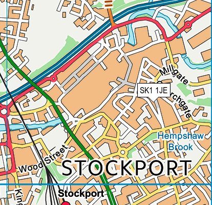 SK1 1JE map - OS VectorMap District (Ordnance Survey) SK1 1JE map - OS VectorMap District (Ordnance Survey)