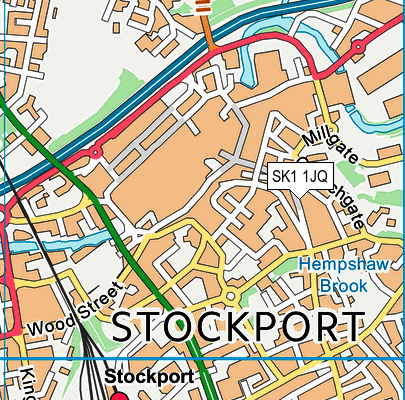 SK1 1JQ map - OS VectorMap District (Ordnance Survey)