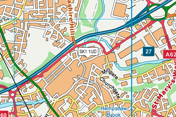SK1 1UD map - OS VectorMap District (Ordnance Survey) SK1 1UD map - OS VectorMap District (Ordnance Survey)