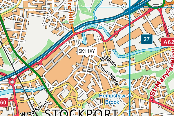 SK1 1XY map - OS VectorMap District (Ordnance Survey) SK1 1XY map - OS VectorMap District (Ordnance Survey)
