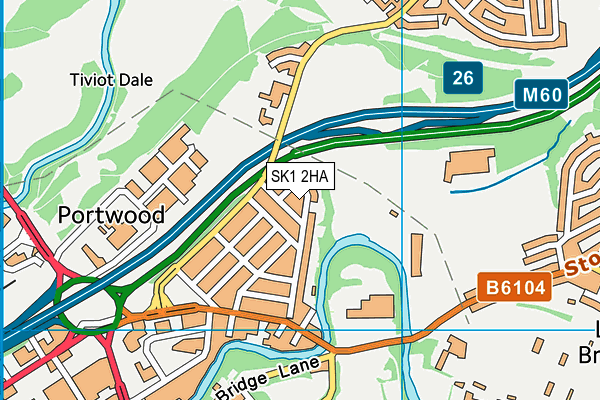 SK1 2HA map - OS VectorMap District (Ordnance Survey) SK1 2HA map - OS VectorMap District (Ordnance Survey)