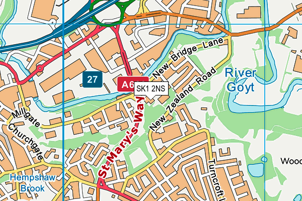 SK1 2NS map - OS VectorMap District (Ordnance Survey) SK1 2NS map - OS VectorMap District (Ordnance Survey)