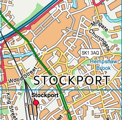 SK1 3AQ map - OS VectorMap District (Ordnance Survey)