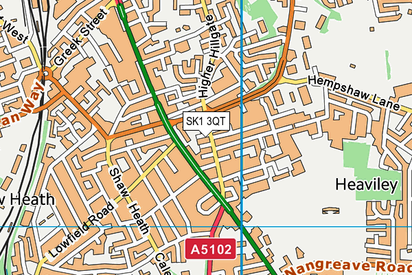 SK1 3QT map - OS VectorMap District (Ordnance Survey) SK1 3QT map - OS VectorMap District (Ordnance Survey)