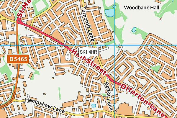 SK1 4HR map - OS VectorMap District (Ordnance Survey) SK1 4HR map - OS VectorMap District (Ordnance Survey)