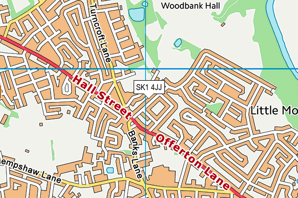 SK1 4JJ map - OS VectorMap District (Ordnance Survey) SK1 4JJ map - OS VectorMap District (Ordnance Survey)