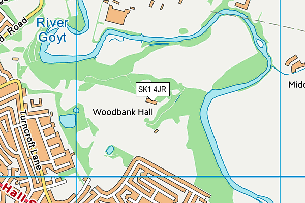 SK1 4JR map - OS VectorMap District (Ordnance Survey) SK1 4JR map - OS VectorMap District (Ordnance Survey)