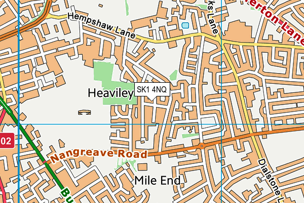 SK1 4NQ map - OS VectorMap District (Ordnance Survey)