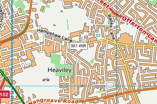 SK1 4NR map - OS VectorMap District (Ordnance Survey)