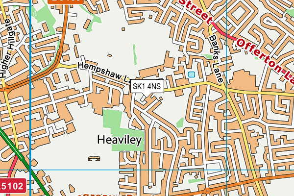 SK1 4NS map - OS VectorMap District (Ordnance Survey) SK1 4NS map - OS VectorMap District (Ordnance Survey)