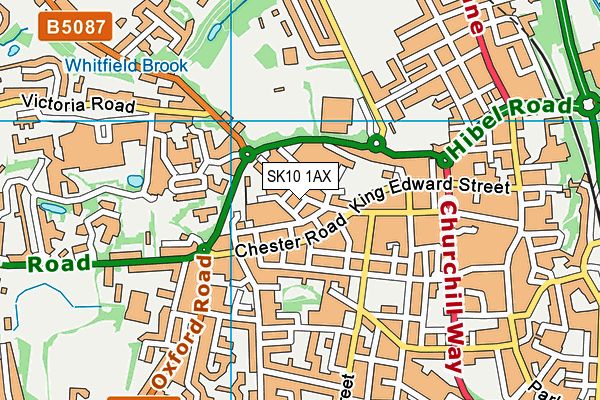 SK10 1AX map - OS VectorMap District (Ordnance Survey) SK10 1AX map - OS VectorMap District (Ordnance Survey)
