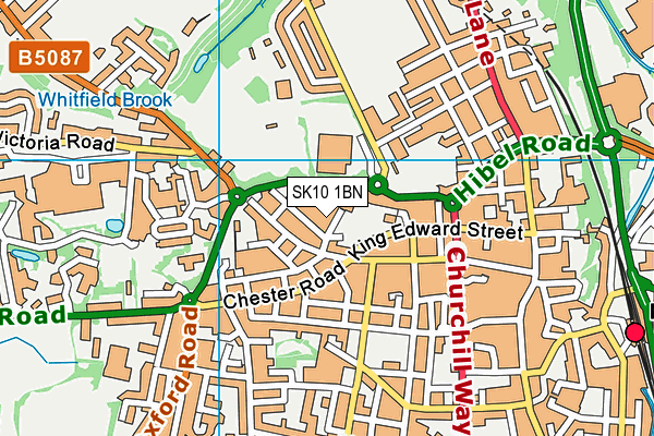 SK10 1BN map - OS VectorMap District (Ordnance Survey)