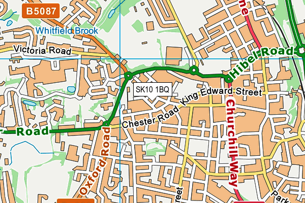 SK10 1BQ map - OS VectorMap District (Ordnance Survey)