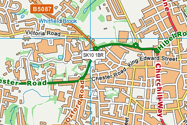 SK10 1BR map - OS VectorMap District (Ordnance Survey)