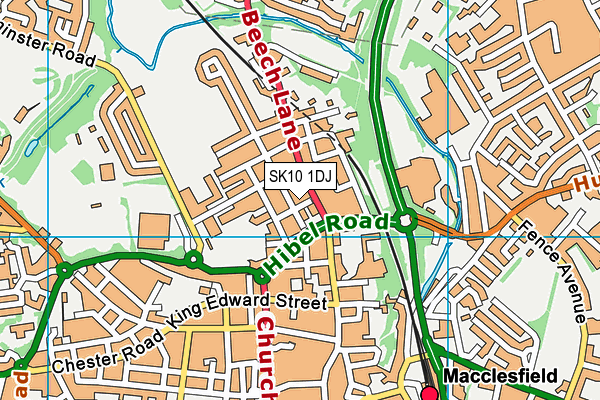 SK10 1DJ map - OS VectorMap District (Ordnance Survey) SK10 1DJ map - OS VectorMap District (Ordnance Survey)