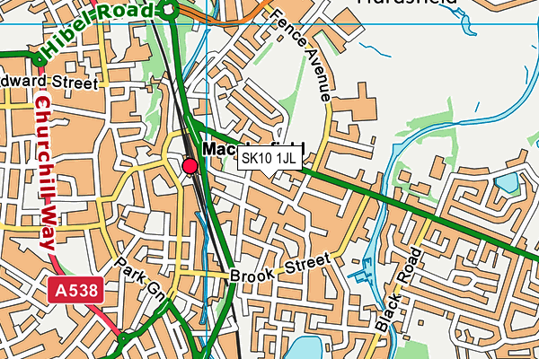 SK10 1JL map - OS VectorMap District (Ordnance Survey)