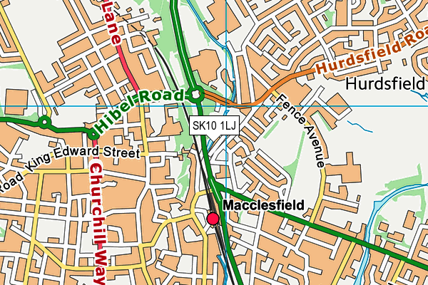 SK10 1LJ map - OS VectorMap District (Ordnance Survey)