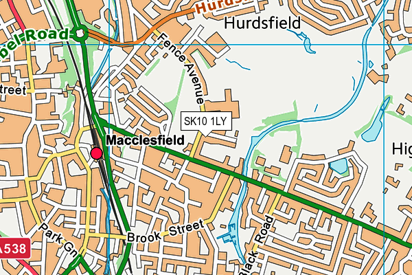 SK10 1LY map - OS VectorMap District (Ordnance Survey)