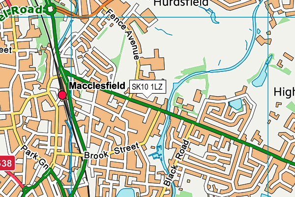 SK10 1LZ map - OS VectorMap District (Ordnance Survey)