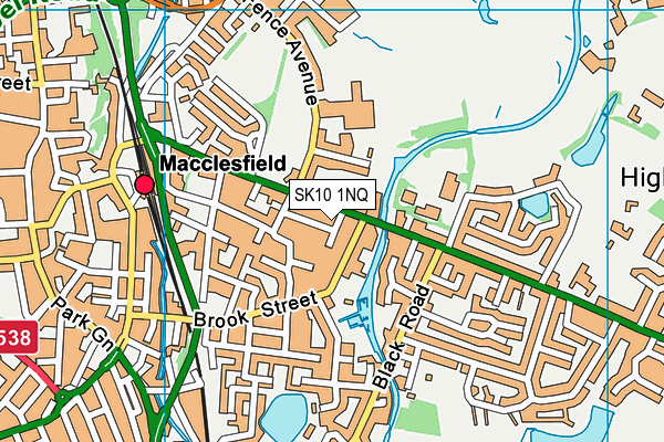 SK10 1NQ map - OS VectorMap District (Ordnance Survey)