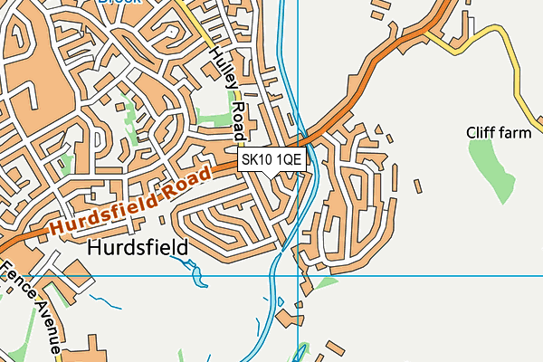 SK10 1QE map - OS VectorMap District (Ordnance Survey)