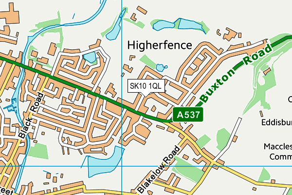 SK10 1QL map - OS VectorMap District (Ordnance Survey)