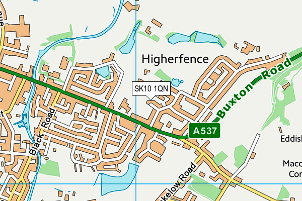 SK10 1QN map - OS VectorMap District (Ordnance Survey)