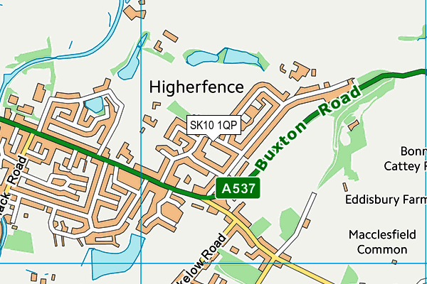 SK10 1QP map - OS VectorMap District (Ordnance Survey)