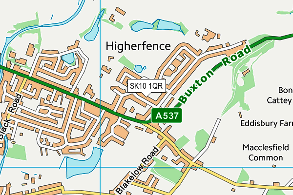 SK10 1QR map - OS VectorMap District (Ordnance Survey)